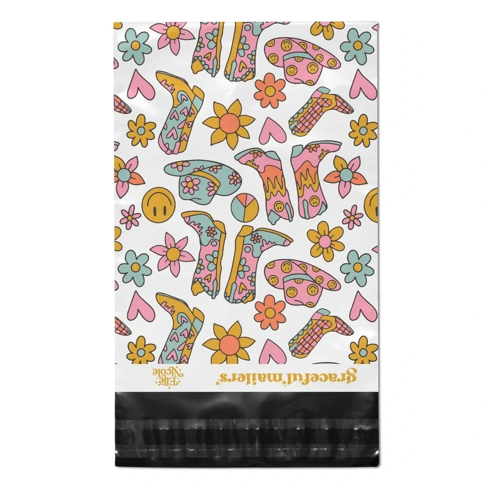 Western Poly Mailers 10x13‎ Inch 100 Pack Shipping Supplies Yeehaw